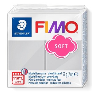 Obrazek Masa termoutwardzalna Fimo 57g jasnoszary
