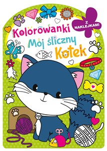 Obrazek Mój śliczny kotek. Kolorowanka z wykrojnikiem