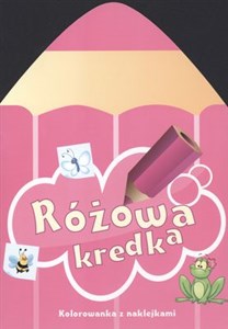 Picture of Różowa kredka Kolorowanka z naklejkami