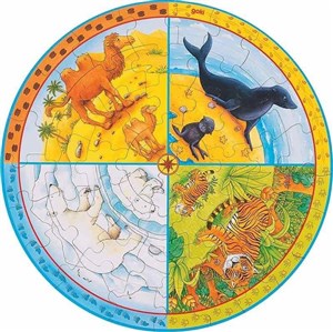 Obrazek Puzzle XXL zwierzęta - okrągłe