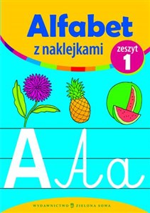 Picture of Alfabet z naklejkami zeszyt 1 Poznaję i piszę litery niebieski