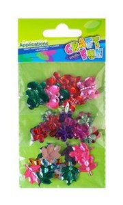 Picture of Ozdoby Kryształki listki, kwiatki, motylki