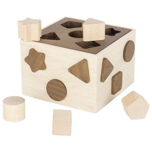 Obrazek Sorter z klockami - naturalne kolory drewna