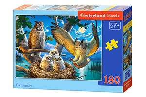 Picture of Puzzle Owl Family 180