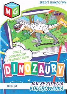 Obrazek Jak ze zdjęcia kolorowanka Dinozaury