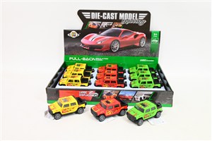 Obrazek Samochód metalowy 1:32 napęd terenowy No.1 mix