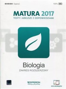 Picture of Biologia Matura 2017 Testy i arkusze z odpowiedziami Zakres rozszerzony