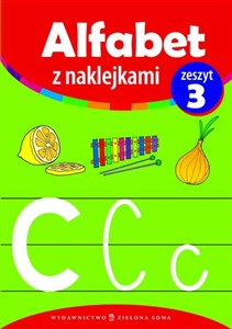 Picture of Alfabet z naklejkami zeszyt 3 Poznaję i pisze litery 3 zielony