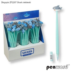 Picture of Długopis shark niebieski (48szt)