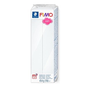 Obrazek Masa termoutwardzalna Fimo 454g biały