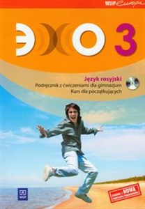 Obrazek Echo 3 Język rosyjski Podręcznik z ćwiczeniami z płytą CD Kurs dla początkujących Gimnazjum