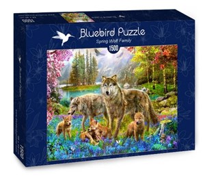 Obrazek Puzzle 1500 Rodzina wilków
