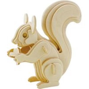 Obrazek Puzzle drewniane 3D Wiewiórka