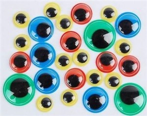 Obrazek Ruchome oczka neon MIX 24szt