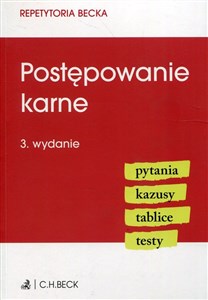 Picture of Postępowanie karne pytania kazusy tablice testy