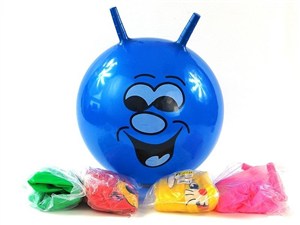 Picture of Piłka gumowa z rogami MIX