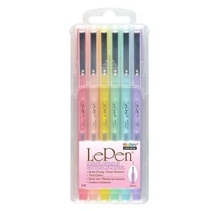 Obrazek Cienkopisy Le Pen Pastel 6 kolorów
