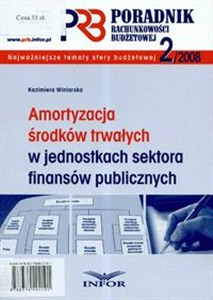 Picture of Poradnik rachunkowości budżetowej 2/2008 Amortyzacja środków trwałych w jednostkach sektora finansów publicznych