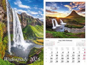 Picture of Kalendarz 2026 ścienny 13-k Wodospady