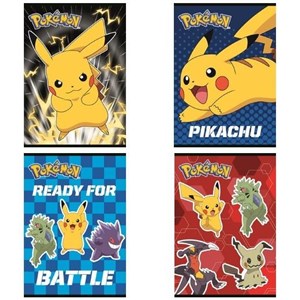 Obrazek Paczka Zeszyt A5 32k.kratka Pokemon mix pakiet 15 sztuk