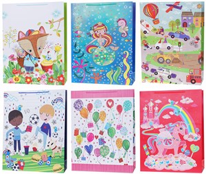 Picture of Torebki prezentowe Lux gigant dzieci 12 sztuk