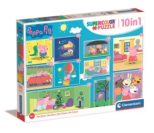 Obrazek Puzzle 10w1 super kolor Peppa Pig 20271