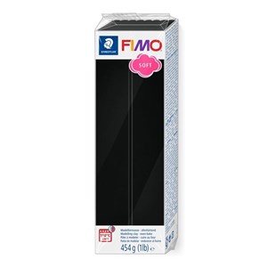 Obrazek Masa termoutwardzalna Fimo 454g czarny