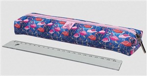 Obrazek Piórnik Jamnik ekoskóra Flamingi