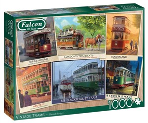 Picture of Puzzle 1000 Falcon Tramwaje z przeszłości G3