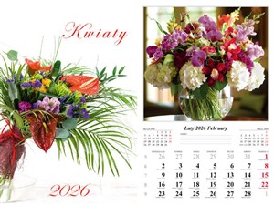 Obrazek Kalendarz 2026 ścienny 7-k Kwiaty