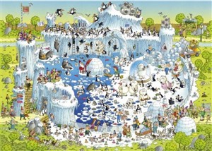 Picture of Puzzle 1000 Funky ZOO - Zoo zimą
