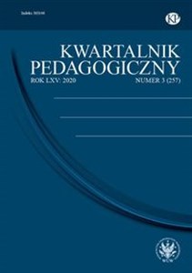 Picture of Kwartalnik Pedagogiczny 3/2020