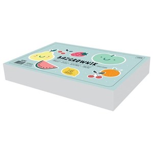 Picture of Bazgrownik A4 z naklejkami Owocki