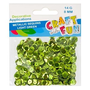 Picture of Cekiny metaliczne 8mm jasna zieleń