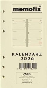 Obrazek Wkład kalendarzowy 2026 Memofix B6 TDW