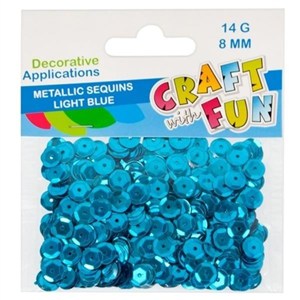 Picture of Cekiny metaliczne 8mm jasny niebieski