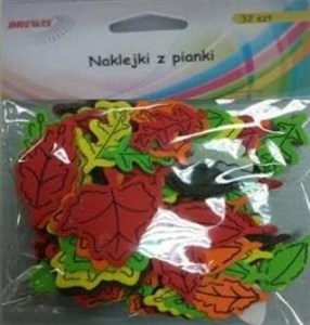 Obrazek Naklejki z pianki liście 32szt