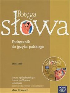 Picture of Potęga słowa 3 Podręcznik część 1 z płytą CD Liceum