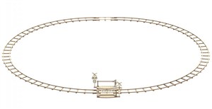 Picture of Drewniana puzzle 3D Okrągłe tory + przejście