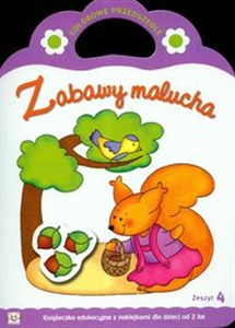 Obrazek Zabawy malucha zeszyt 4 Książeczka edukacyjna z naklejkami dla dzieci od 2 lat