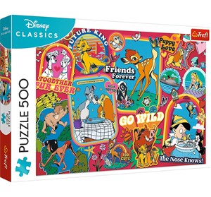 Picture of Puzzle 500 Disney Na przestrzeni lat