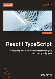 Obrazek React i TypeScript. Reaktywne tworzenie stron internetowych dla początkujących.