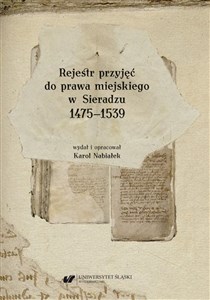 Picture of Rejestr przyjęć do prawa miejskiego w Sieradzu