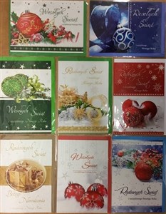 Picture of Karnet Boże Narodzenie B6 + koperta mix wzorów