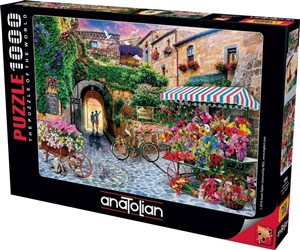 Picture of Puzzle 1000 Targ pełen kwiatów