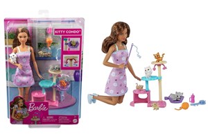 Picture of Barbie Lalka z kotkami Kocia wieża