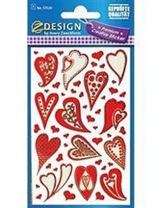 Picture of Naklejki foliowe - biało czerwone serca