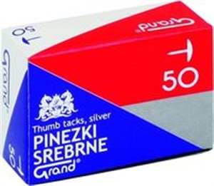 Obrazek Pinezki Grand S50 srebrne 10x50