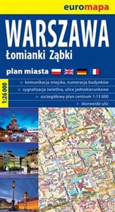 Obrazek Warszawa plan miasta 1:26 000 Łomianki Ząbki