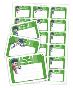 Picture of Naklejki na zeszyty piłkarze 18szt